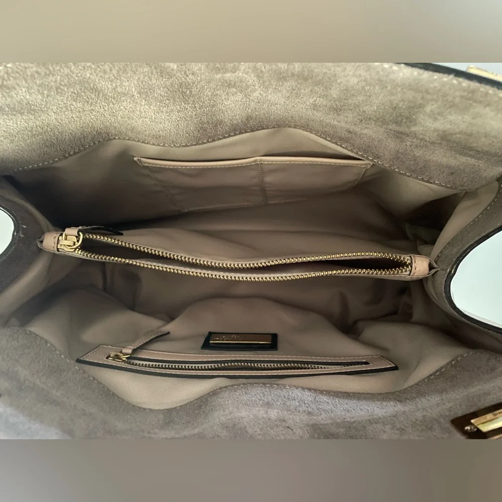 VITTORIA NAPOLI Women's Made In Italy Blush Pink Leather Satchel Handbag New - Picture 7 of 8